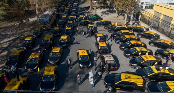 Manifestación de taxistas
