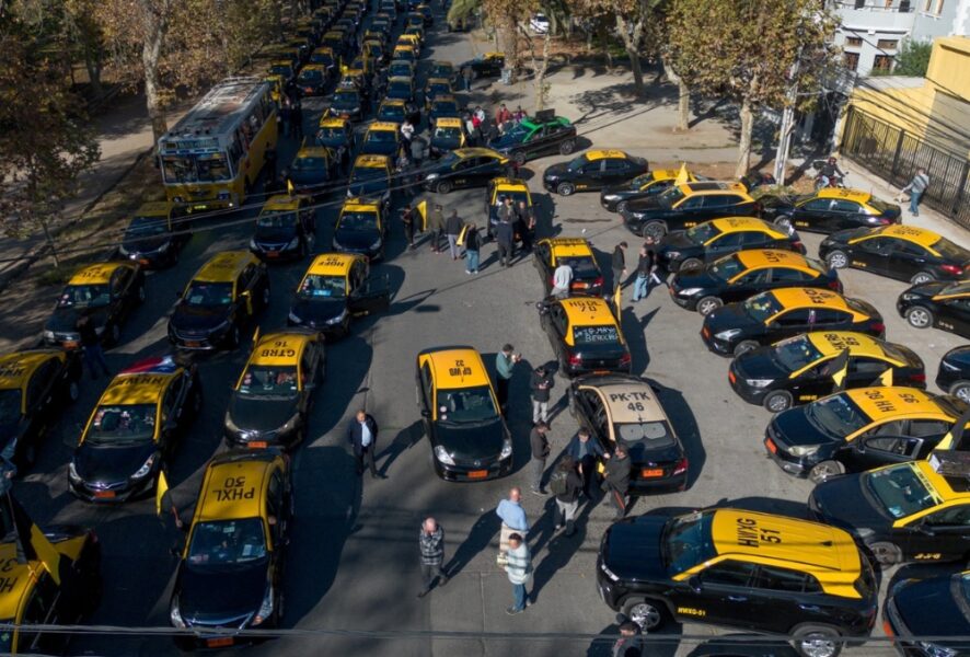 Manifestación de taxistas