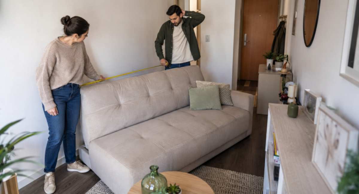 Personas aprendiendo a comprar un mueble