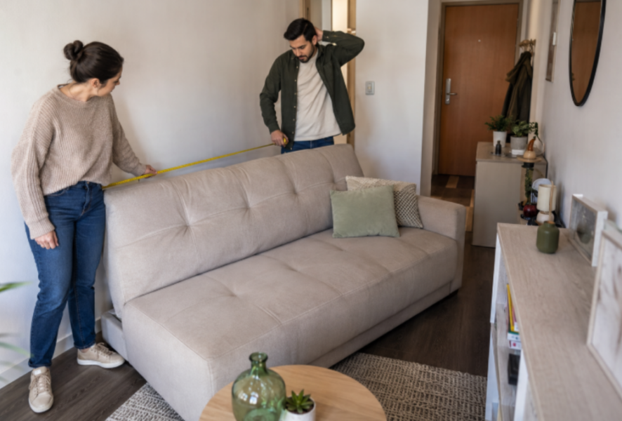 Personas aprendiendo a comprar un mueble