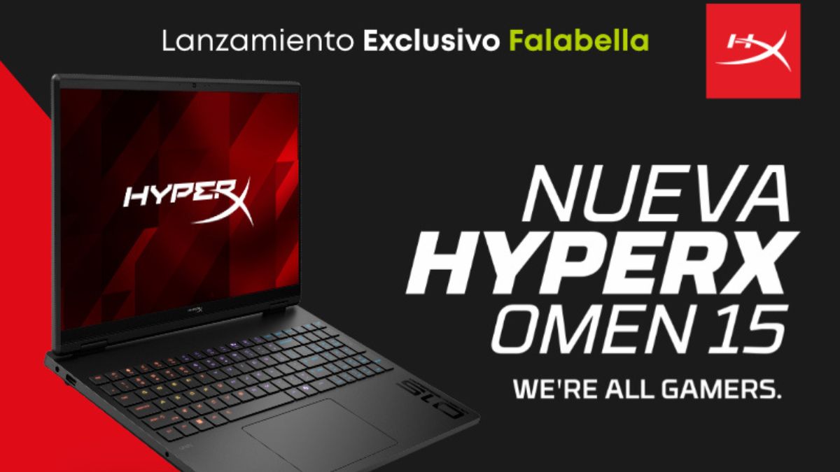 Llega a Chile la primera línea de notebooks gamer HyperX exclusivo en Falabella