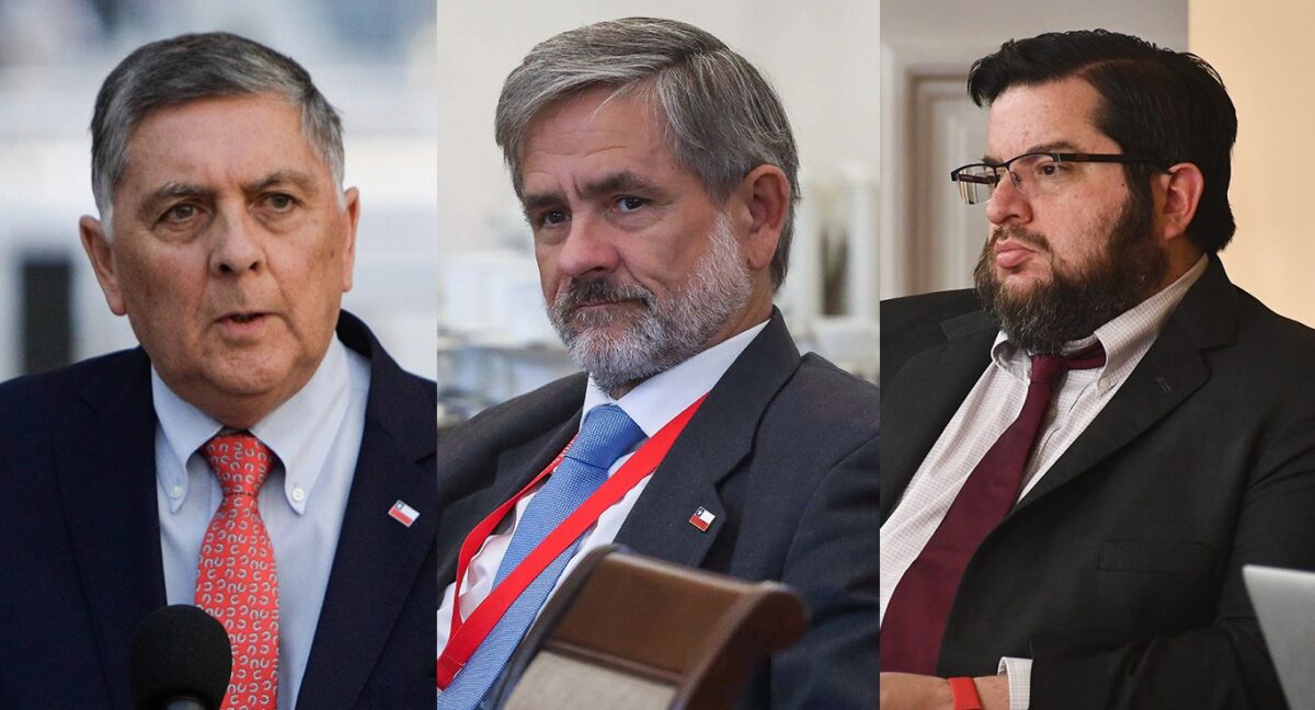Claudio Alvarado, Alejandro Irarrázaval y Cristián Valenzuela