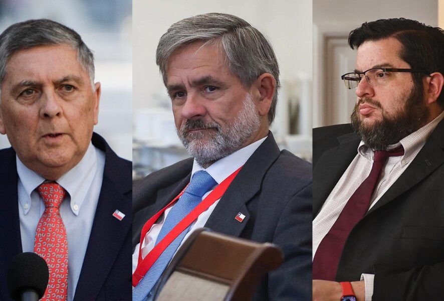 Claudio Alvarado, Alejandro Irarrázaval y Cristián Valenzuela