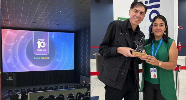 César Hidalgo premiado por Cinépolis