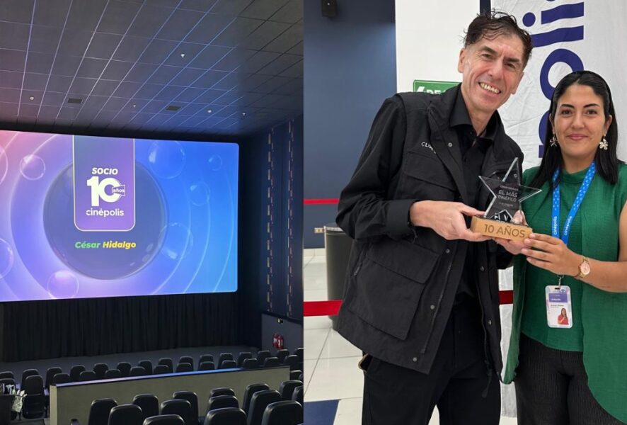 César Hidalgo premiado por Cinépolis