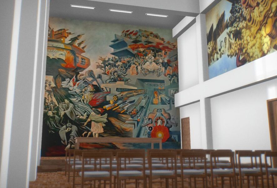 Mural en Chillán borrado por la dictadura