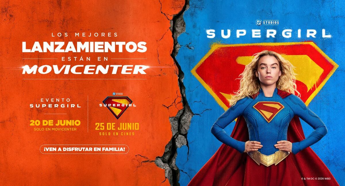 Póster de Movicenter y Supergirl.