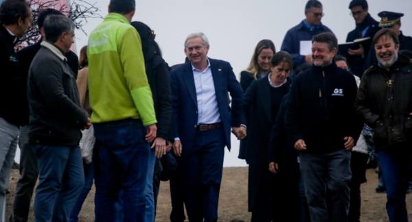 José Antonio Kast en el Parque Metropolitano Cerros de Renca.