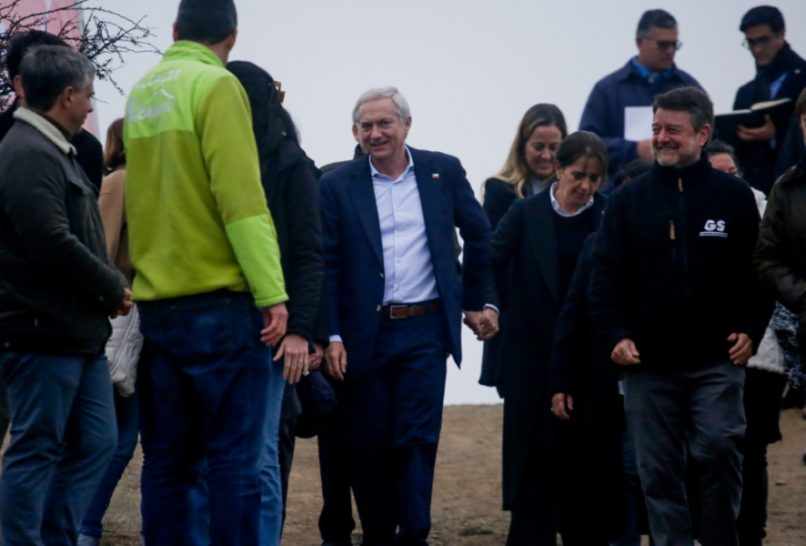 José Antonio Kast en el Parque Metropolitano Cerros de Renca.