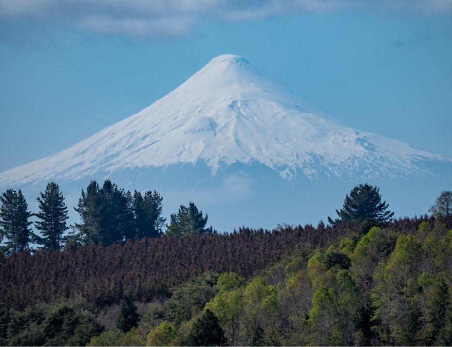 Cordillera que se ve desde Tegualda