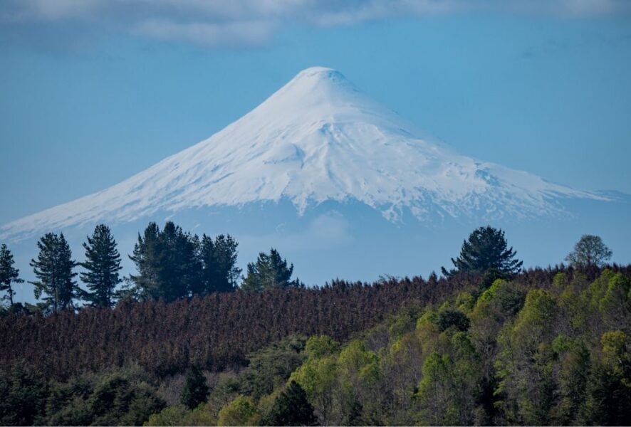 Cordillera que se ve desde Tegualda