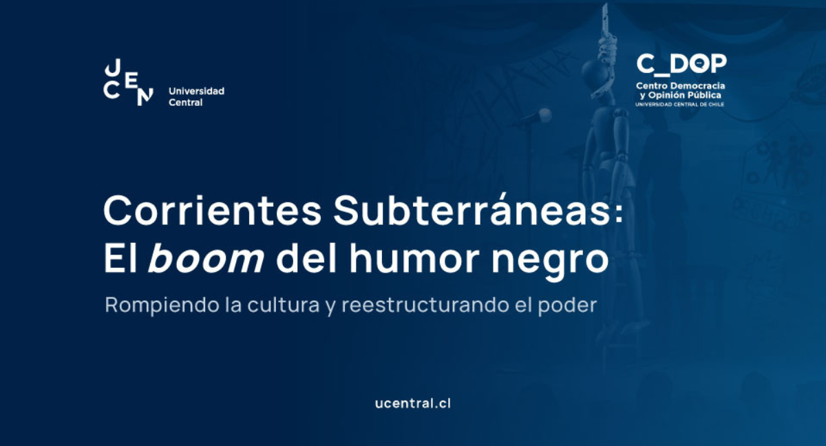 Portada de Corrientes Subterráneas sobre el fenómeno del humor negro.