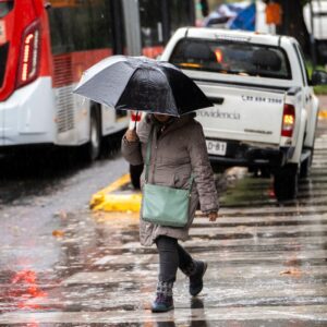 Lluvia en Santiago