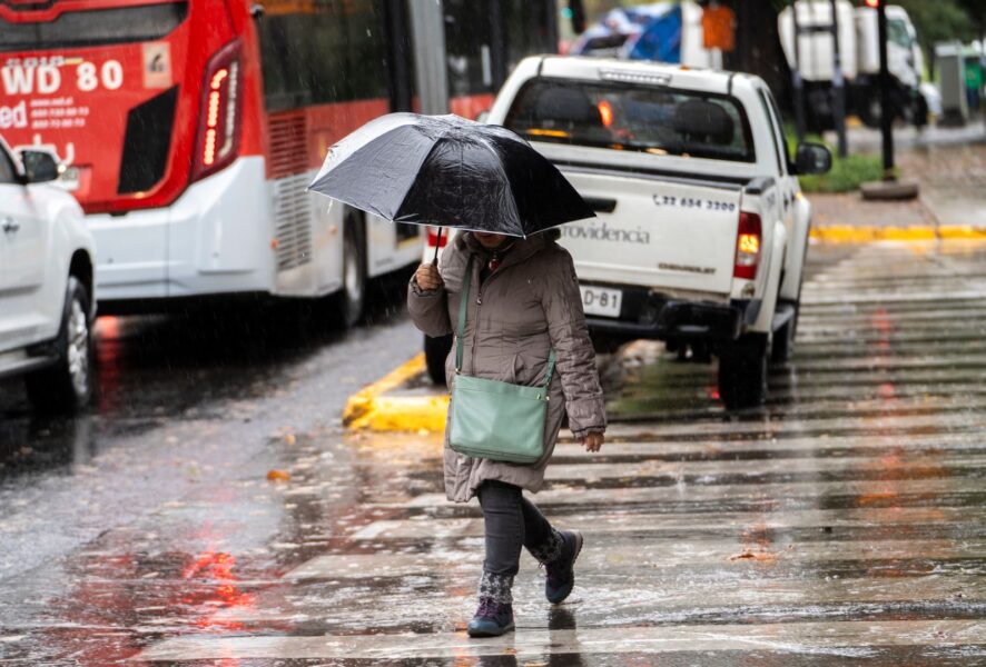 Lluvia en Santiago