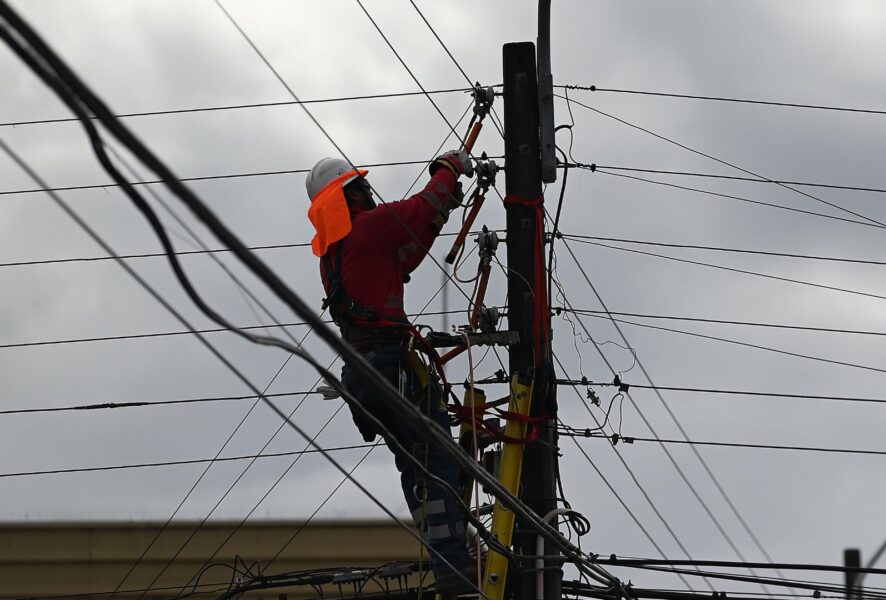 Corte de luz por lluvias