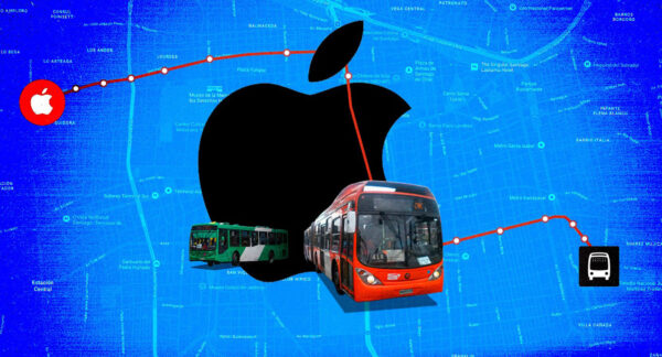 Apple Maps transporte público Chile