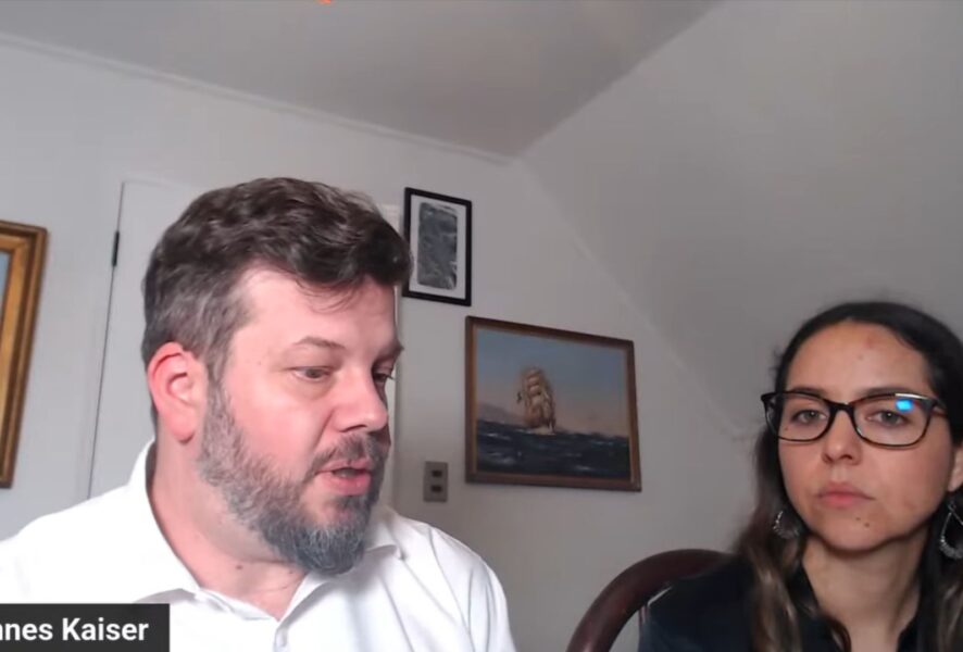 Johannes Kaiser e Ivette Avaria