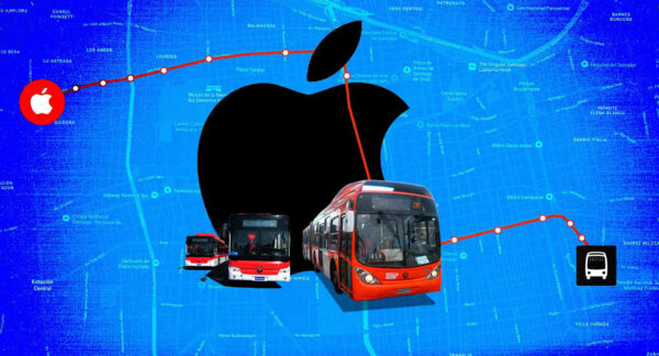 Apple Maps transporte público Chile