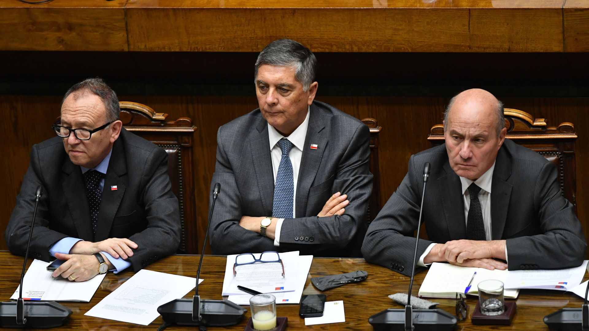 Claudio Alvarado, Jorge Quiroz y José García Ruminot
