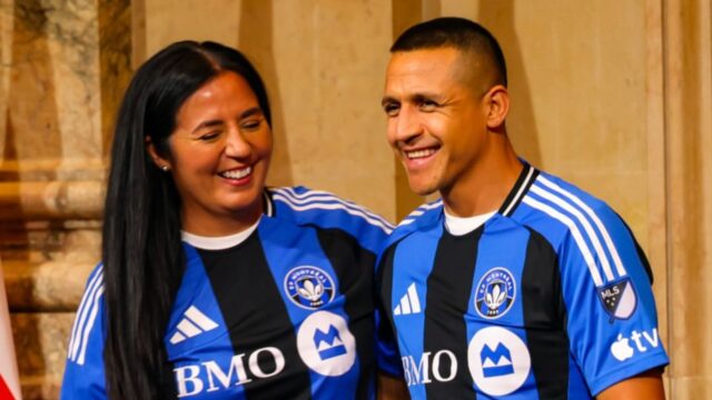 Soraya Martínez y Alexis Sánchez