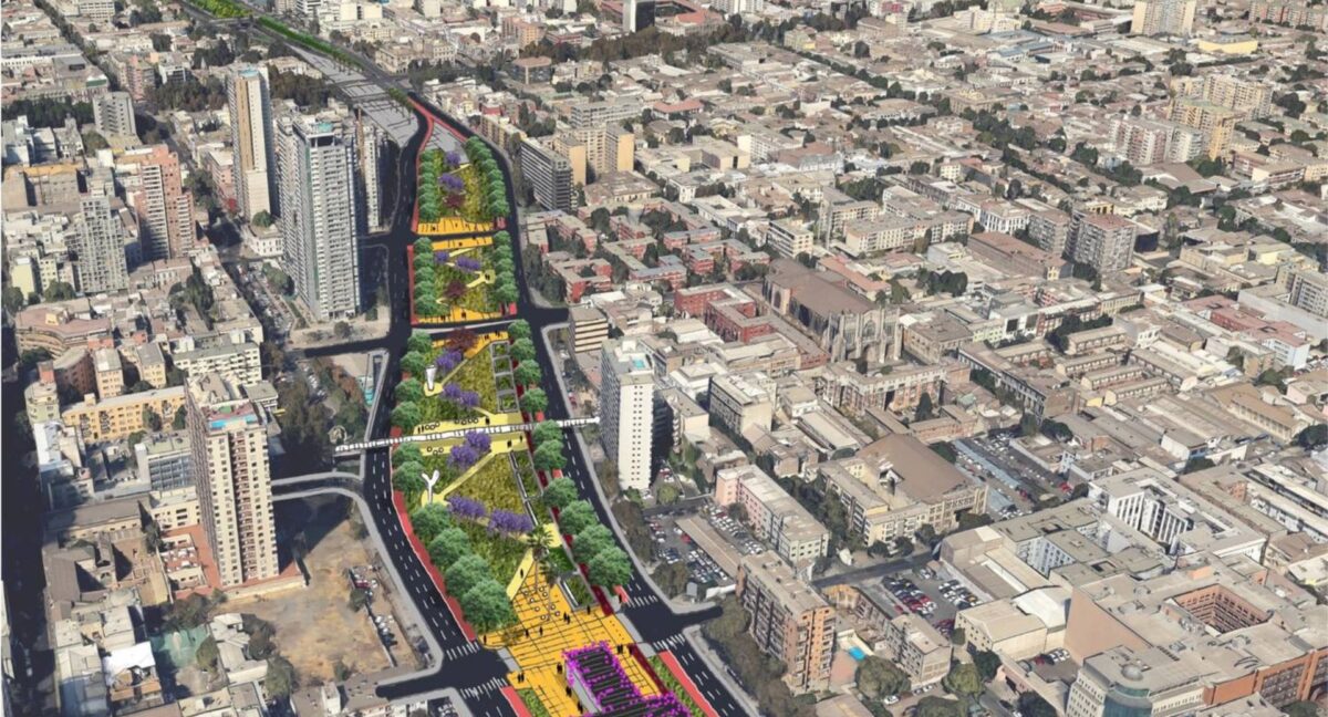 Parque en la Autopista Central