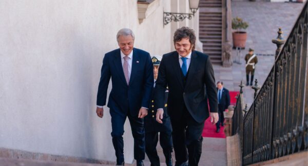 Kast y Milei en La Moneda