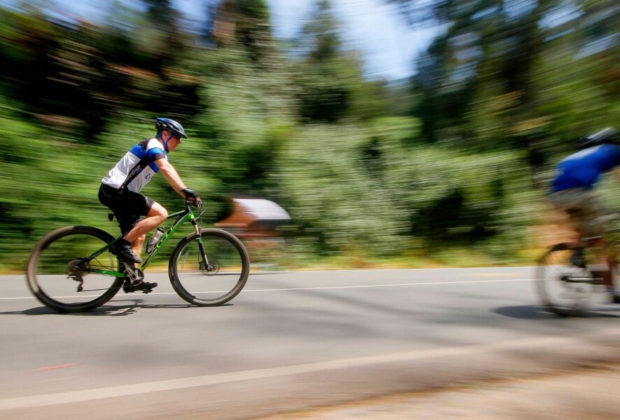 Ciclistas en el San Cristóbal