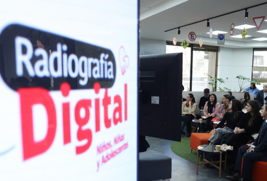 Póster de la Radiografía del uso Digital de Niños y Niñas