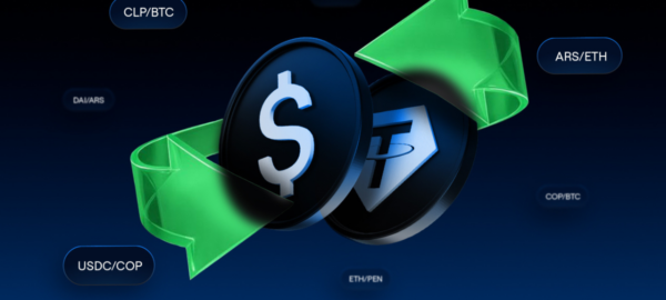 póster de notbank.com anunciando su cambio de criptomonedas a moneda local.