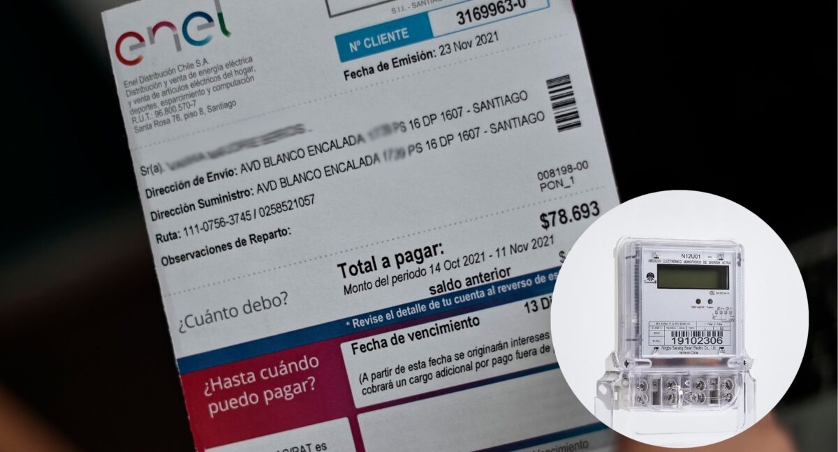 Medidor irregular de ENEL