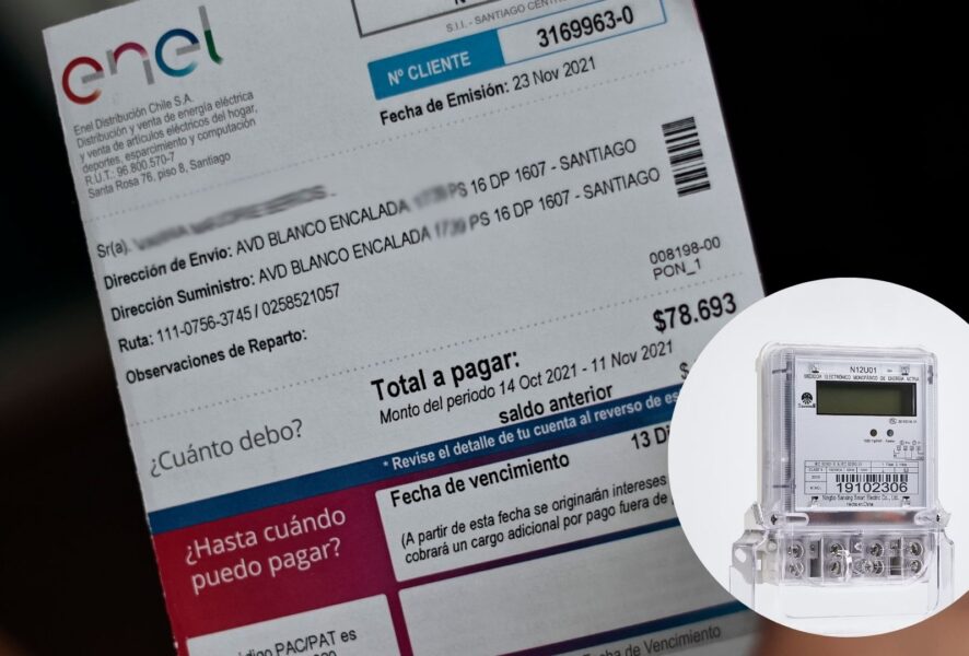Medidor irregular de ENEL