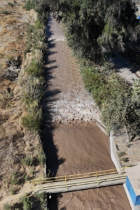 Canal Troncal que será revestido por Google, Aguas Andinas y Veolia.