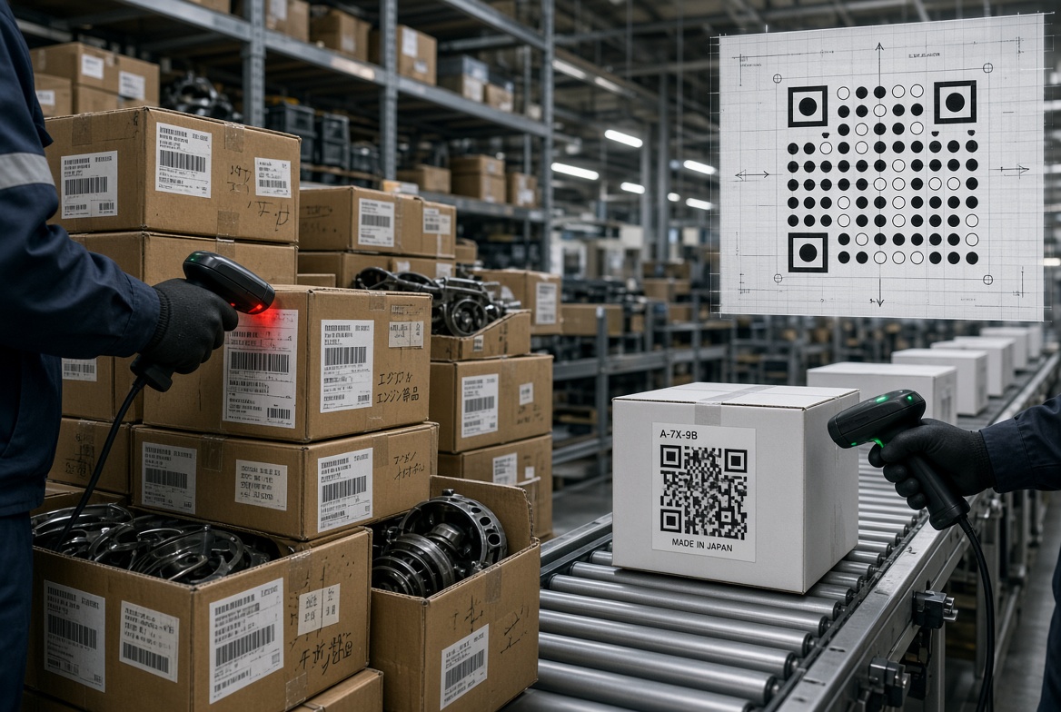 origen del código QR