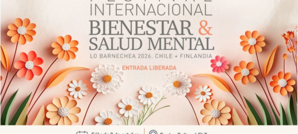 Flyer de Festival Internacional de Bienestar y Salud Mental: disfruta de charlas y talleres gratuitos este 3 de octubre en Lo Barnechea.