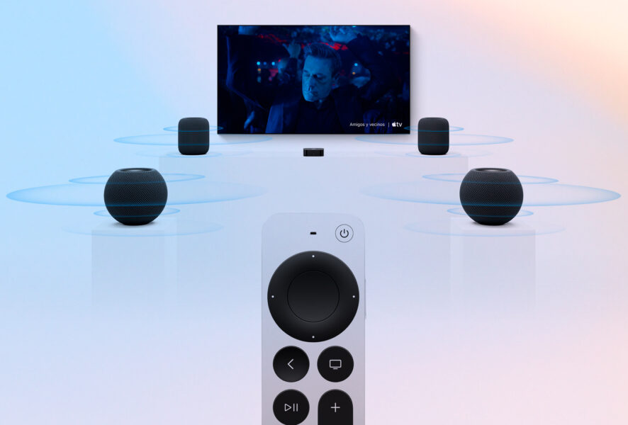 Apple TV 4K y HomePod mini 2 en Chile